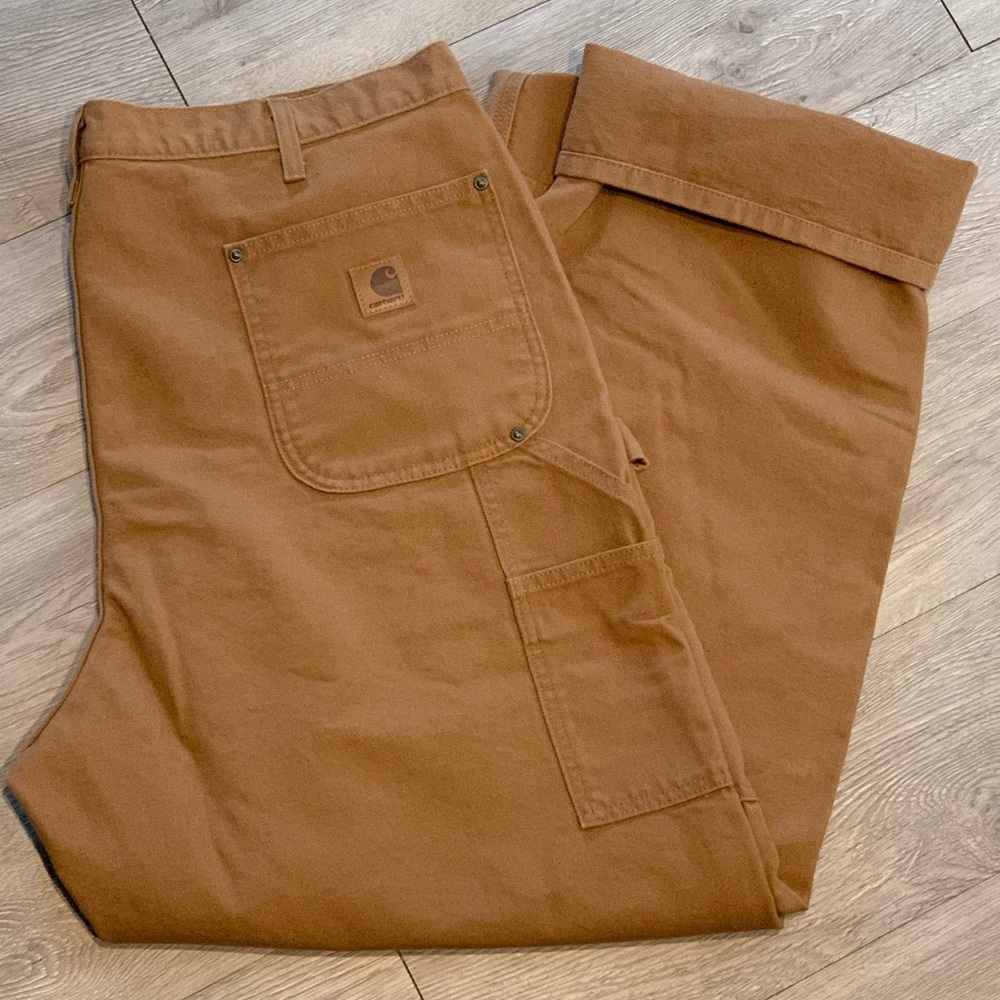 Washed Duck Double-Front Work Dungaree